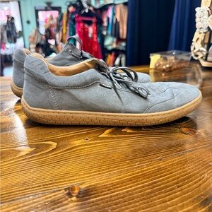 Gray Piloti Men's Italian Suede Sneakers